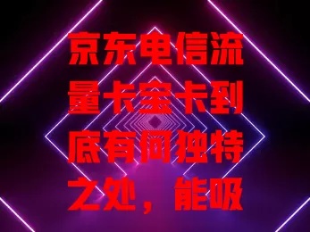 京东电信流量卡宝卡到底有何独特之处，能吸引众多用户？