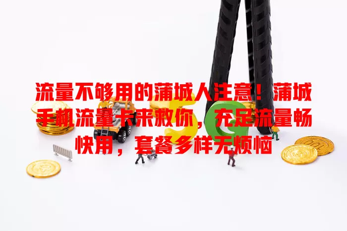 流量不够用的蒲城人注意！蒲城手机流量卡来救你，充足流量畅快用，套餐多样无烦恼