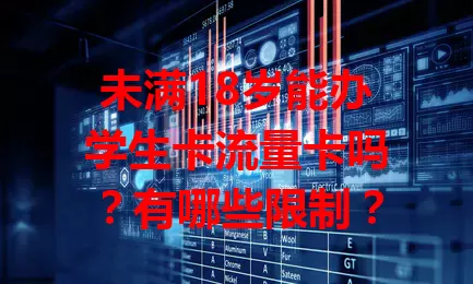 未满18岁能办学生卡流量卡吗？有哪些限制？