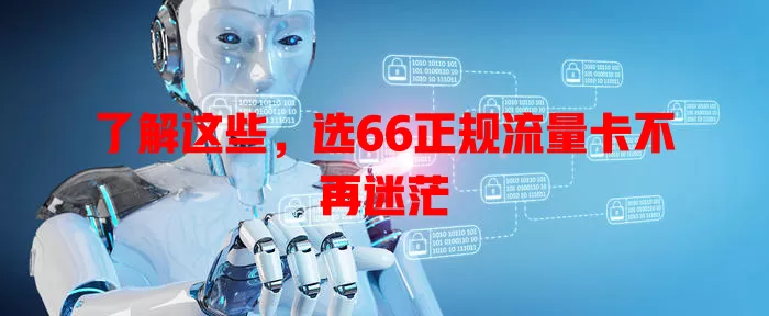 了解这些，选66正规流量卡不再迷茫