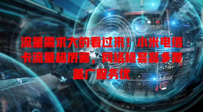 流量需求大的看过来！小米电信卡流量超厉害，网络稳套餐多覆盖广服务优