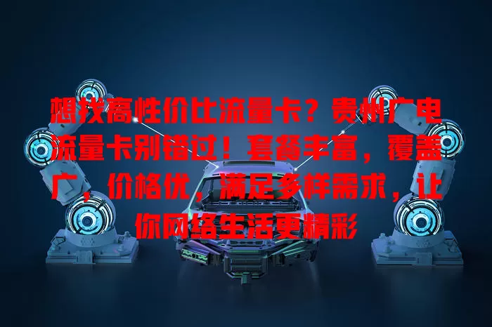 想找高性价比流量卡？贵州广电流量卡别错过！套餐丰富，覆盖广，价格优，满足多样需求，让你网络生活更精彩