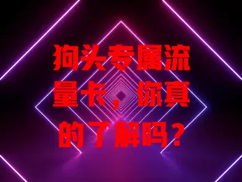 狗头专属流量卡，你真的了解吗？