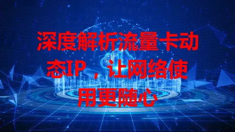 深度解析流量卡动态IP，让网络使用更随心