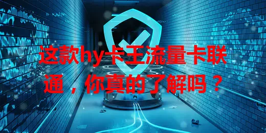 这款hy卡王流量卡联通，你真的了解吗？