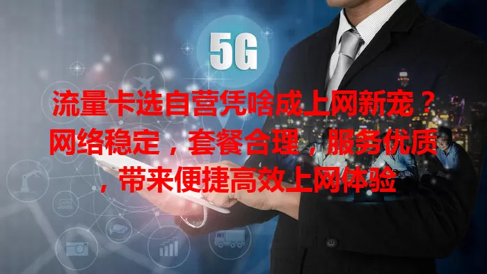 流量卡选自营凭啥成上网新宠？网络稳定，套餐合理，服务优质，带来便捷高效上网体验