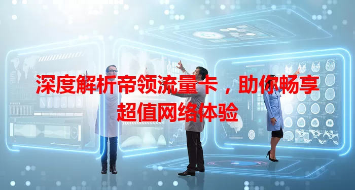 深度解析帝领流量卡，助你畅享超值网络体验