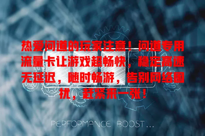 热爱问道的玩家注意！问道专用流量卡让游戏超畅快，稳定高速无延迟，随时畅游，告别网络困扰，赶紧来一张！