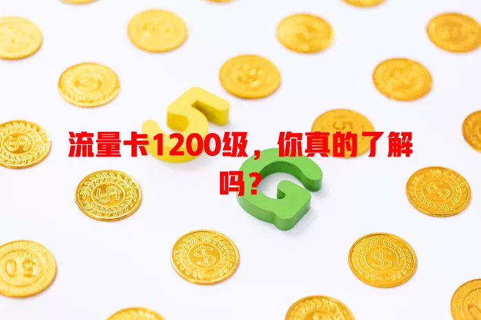 流量卡1200级，你真的了解吗？