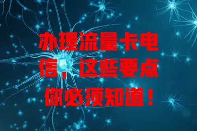 办理流量卡电信，这些要点你必须知道！