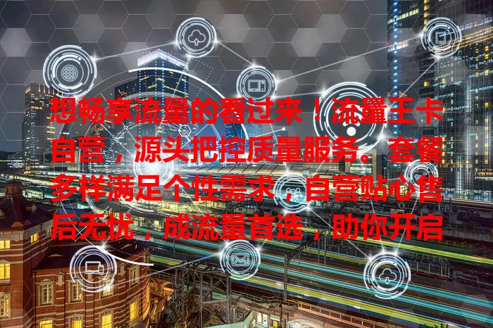 想畅享流量的看过来！流量王卡自营，源头把控质量服务。套餐多样满足个性需求，自营贴心售后无忧，成流量首选，助你开启畅快网络之旅