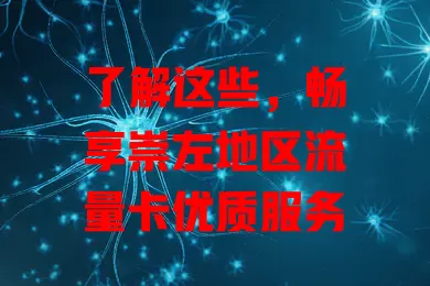 了解这些，畅享崇左地区流量卡优质服务
