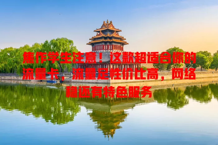焦作学生注意！这款超适合你的流量卡，流量足性价比高，网络稳还有特色服务