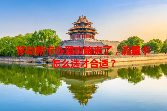 移动新卡办理攻略来了，流量卡怎么选才合适？
