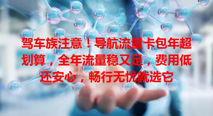 驾车族注意！导航流量卡包年超划算，全年流量稳又足，费用低还安心，畅行无忧就选它