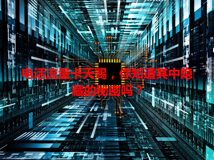 电话流量卡天赐，你知道其中隐藏的秘密吗？