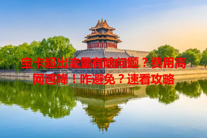 宝卡超出流量有啥问题？费用高网速降！咋避免？速看攻略