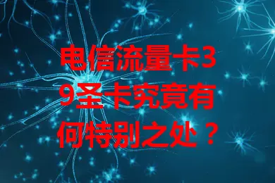 电信流量卡39圣卡究竟有何特别之处？