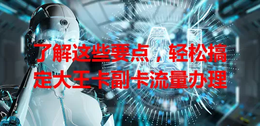 了解这些要点，轻松搞定大王卡副卡流量办理