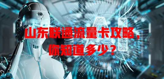 山东联通流量卡攻略，你知道多少？