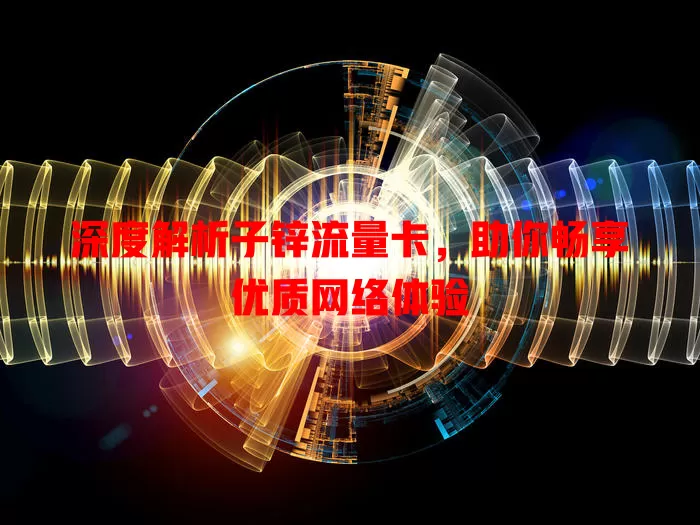 深度解析子锌流量卡，助你畅享优质网络体验