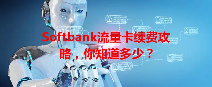 Softbank流量卡续费攻略，你知道多少？