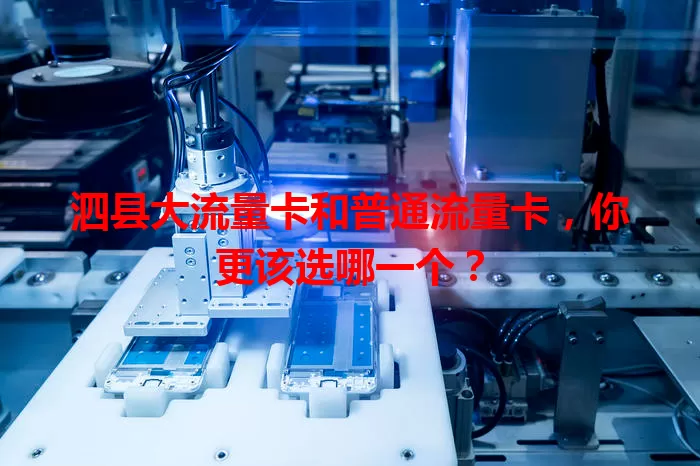 泗县大流量卡和普通流量卡，你更该选哪一个？