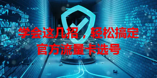 学会这几招，轻松搞定官方流量卡选号