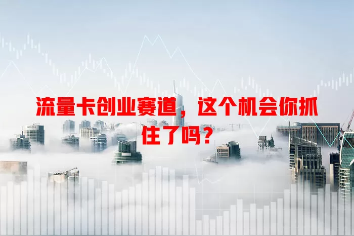 流量卡创业赛道，这个机会你抓住了吗？