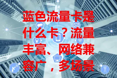 蓝色流量卡是什么卡？流量丰富、网络兼容广，多场景适用，助你挑合适套餐享便捷网络