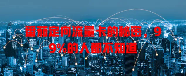 番茄定向流量卡的秘密，99%的人都不知道