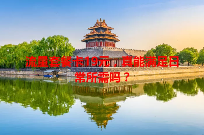 流量套餐卡19元，真能满足日常所需吗？