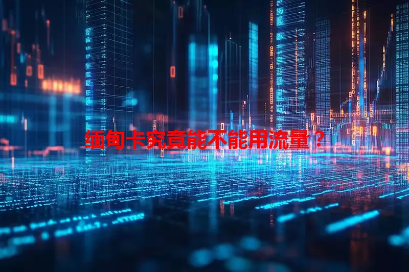 缅甸卡究竟能不能用流量？