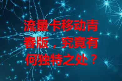 流量卡移动青春版，究竟有何独特之处？
