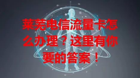 莱芜电信流量卡怎么办理？这里有你要的答案！