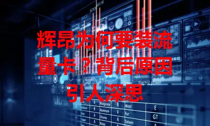 辉昂为何要装流量卡？背后原因引人深思