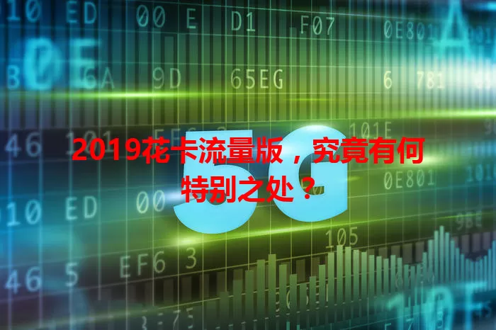 2019花卡流量版，究竟有何特别之处？