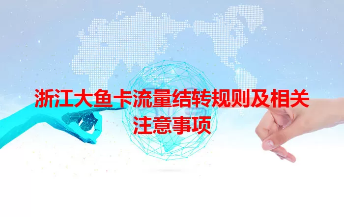 浙江大鱼卡流量结转规则及相关注意事项