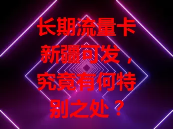 长期流量卡新疆可发，究竟有何特别之处？