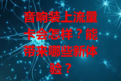 音响装上流量卡会怎样？能带来哪些新体验？