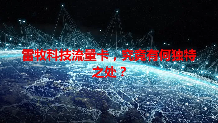 雷牧科技流量卡，究竟有何独特之处？