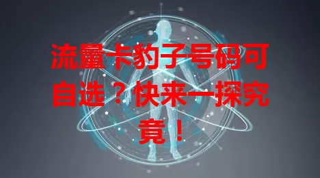 流量卡豹子号码可自选？快来一探究竟！