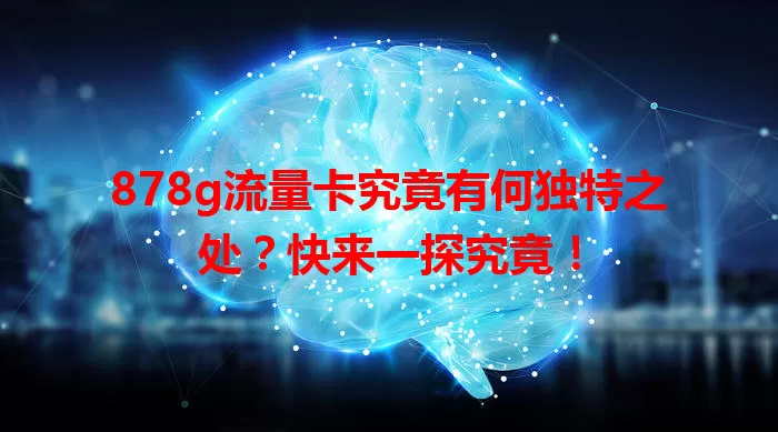 878g流量卡究竟有何独特之处？快来一探究竟！