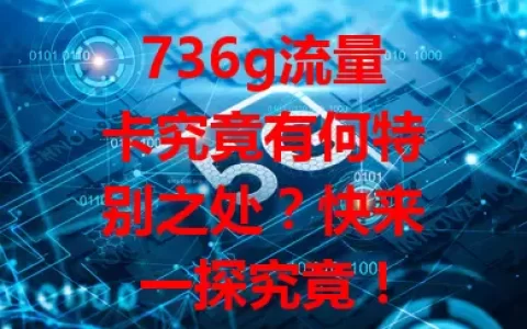 736g流量卡究竟有何特别之处？快来一探究竟！