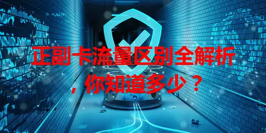 正副卡流量区别全解析，你知道多少？