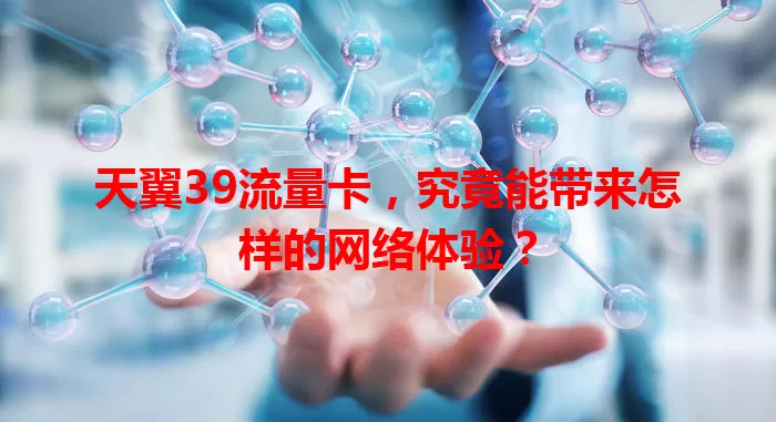 天翼39流量卡，究竟能带来怎样的网络体验？