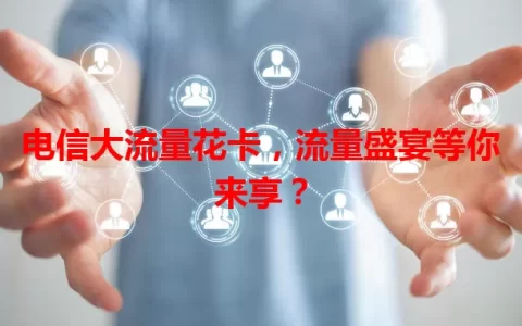 电信大流量花卡，流量盛宴等你来享？